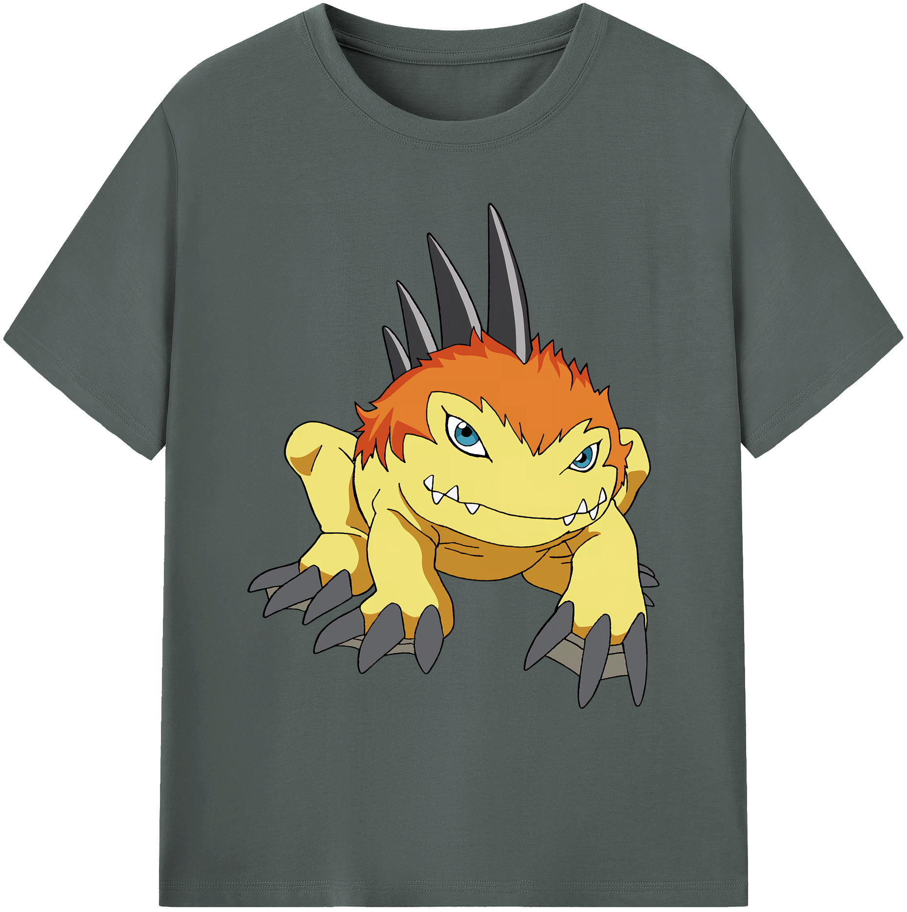 （画像用） Digimon デジタルモンスター/デジモン 綿100％ メンズ半袖Tシャツ｜肌触りやわらか＆通気性